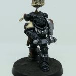 Blood Raven's Deathwatch Primaris Marine using Alpha Pure Black and Pure White by Guy Mulloy