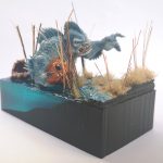 Reaper Diorama by Anjuli/GeekGirlBook Worm painted using the Alpha range and Water+