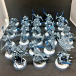 By Matt Burgess - Full warband of the Dead of Dunharrow from Middle Earth: Strategy Battle Game

Used - Electric Blue, Cool Grey, Antique Bronze, Metal+